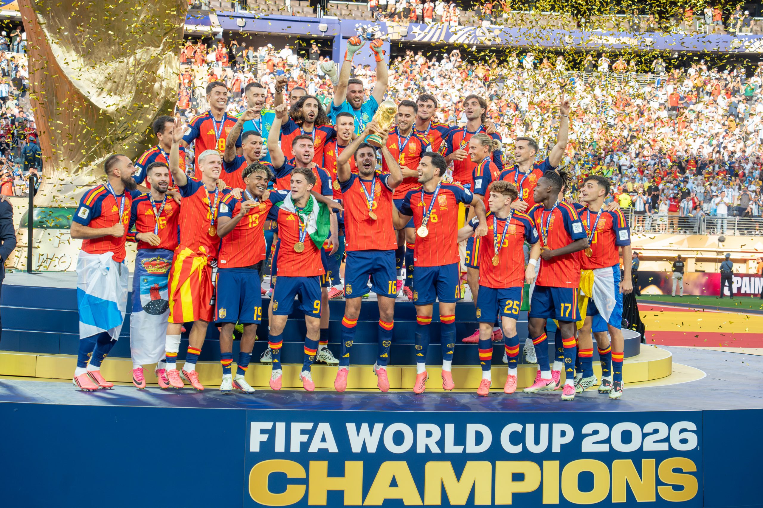 Selección Española campeona del Mundial 2026, liderazgo de equipos